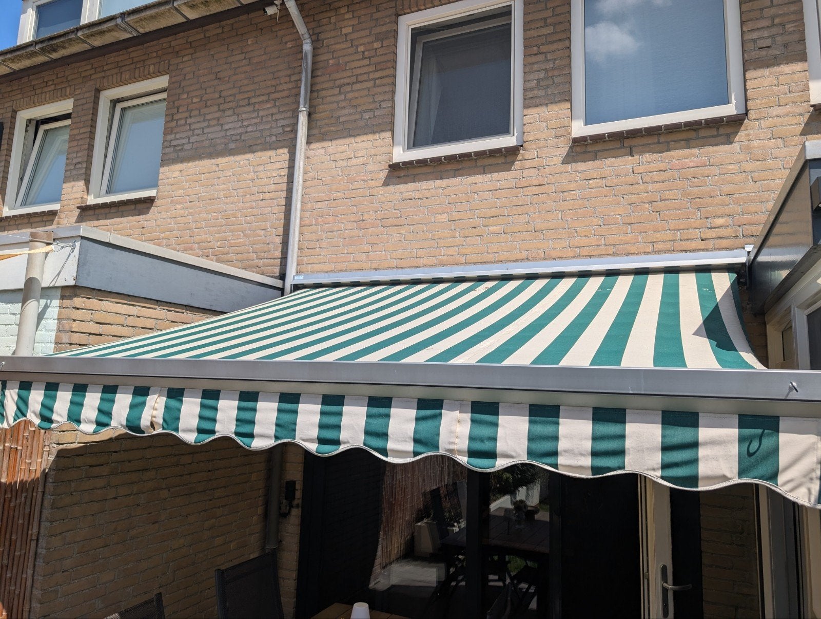 Elektrische zonneluifel - 3.10m breed, Tuin en Terras, Ophalen, Gebruikt, Elektrisch, 150 tot 300 cm