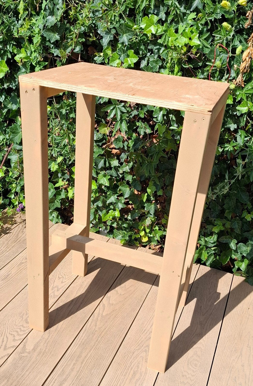 Stevige houten bartafel - ideaal voor feestjes of  stataofe, Ophalen, Gebruikt