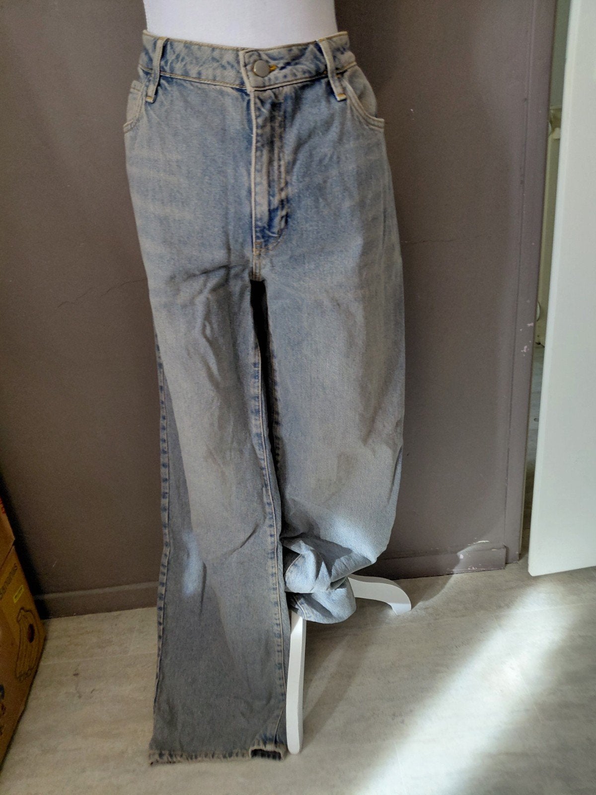 Even&Odd Tall Boyfriend Jeans - Maat 42, Binnenbeen 89cm, Blauw, Maat 42/44 (L), Ophalen of Verzenden, Lang
