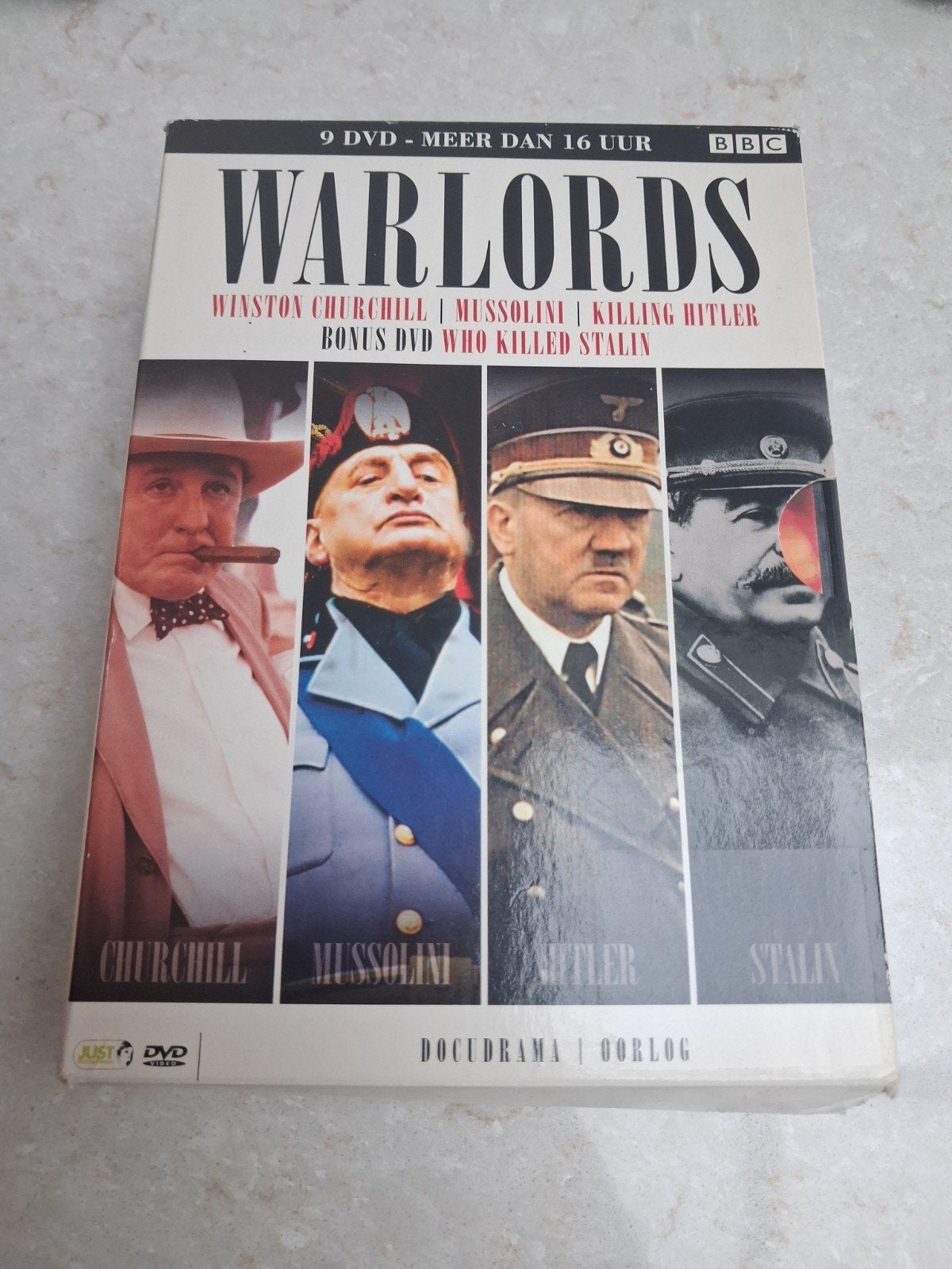 Warlords: Churchill, Mussolini, Hitler, Stalin (9 DVD Box), Vanaf 16 jaar, Oorlog of Misdaad, Nederlands, Ophalen of Verzenden