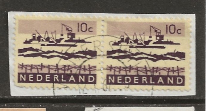 S- Ned. gestempeld Winterswijk 1967 op paartje, Postzegels en Munten, Ophalen of Verzenden, Na 1940, Gestempeld