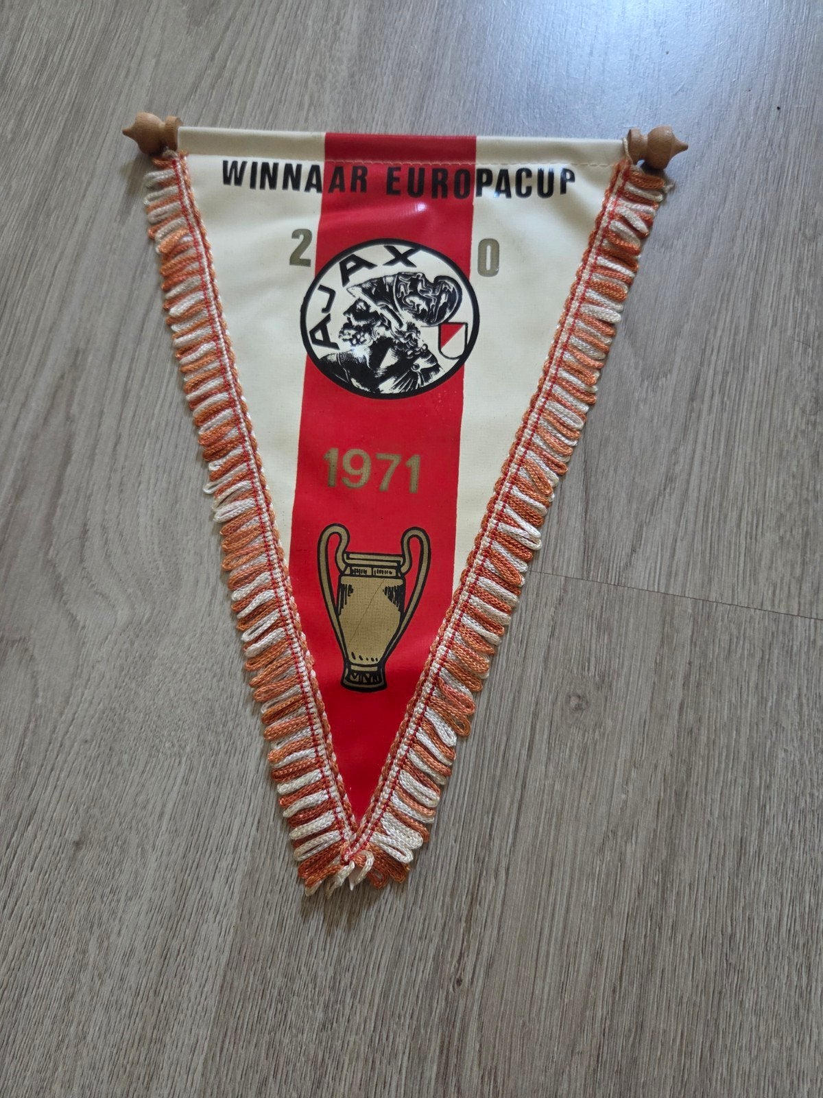 Ajax Vaan Europa Cup 1 Winnaar 1971, Verzamelen, Ophalen of Verzenden, Nieuw, Ajax, Vaantje of Sjaal