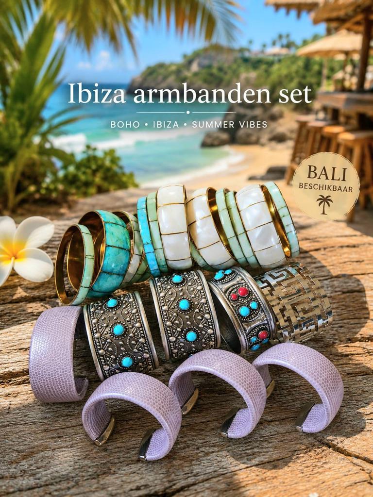 Partij Ibiza Boho Armbanden 22 st Koopje, Ophalen of Verzenden, Overige kleuren, Overige materialen