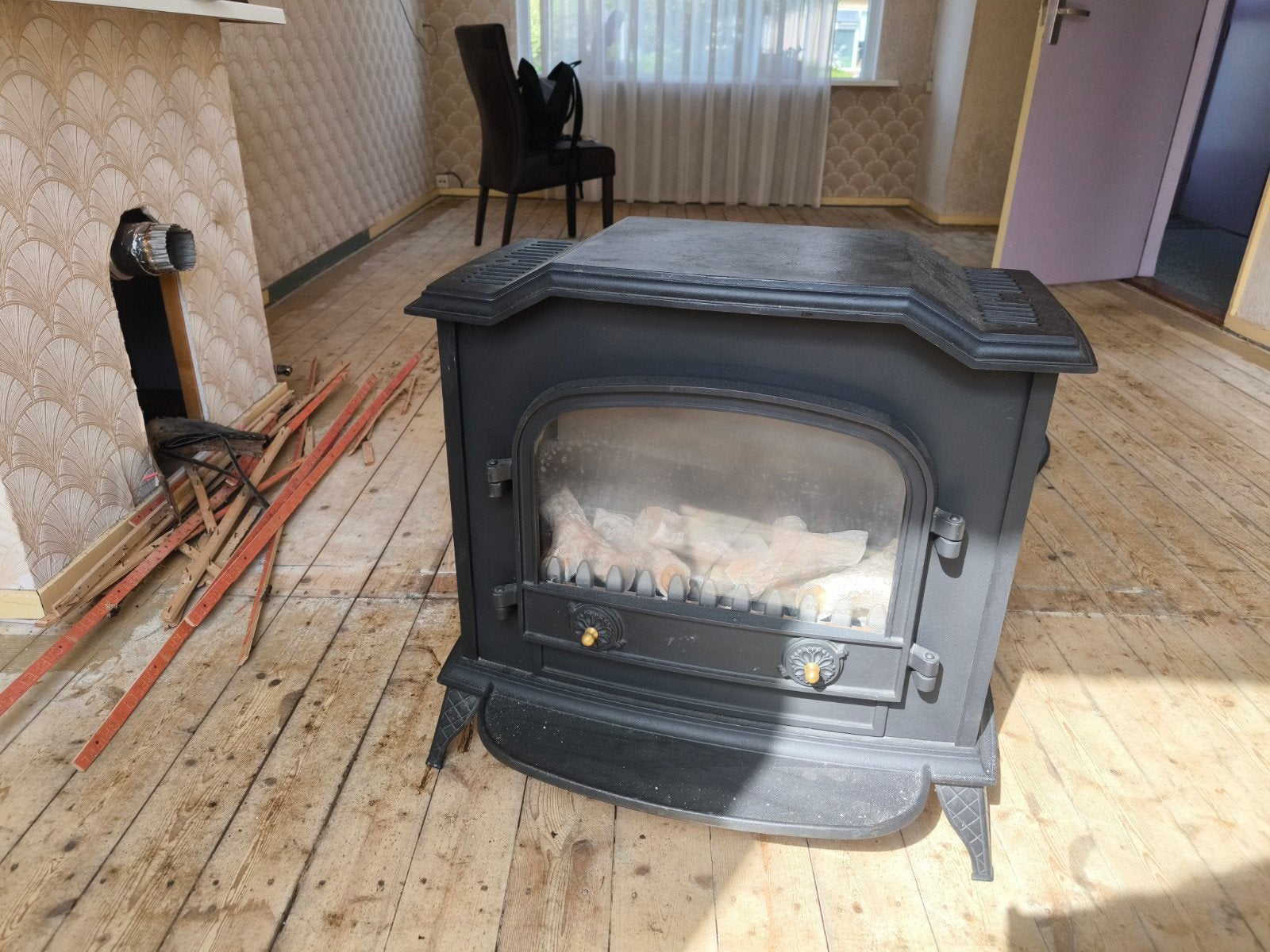 Gaskachel Elegance Flame, Huis en Inrichting, Kachels, Ophalen, Gebruikt, Gas, Gaskachel