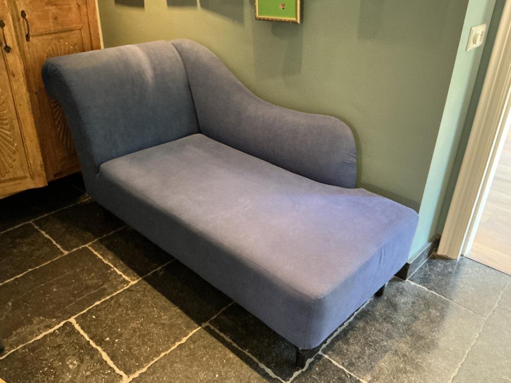 Chaise longue bank, Ophalen, Gebruikt, Minder dan 75 cm, 150 tot 200 cm