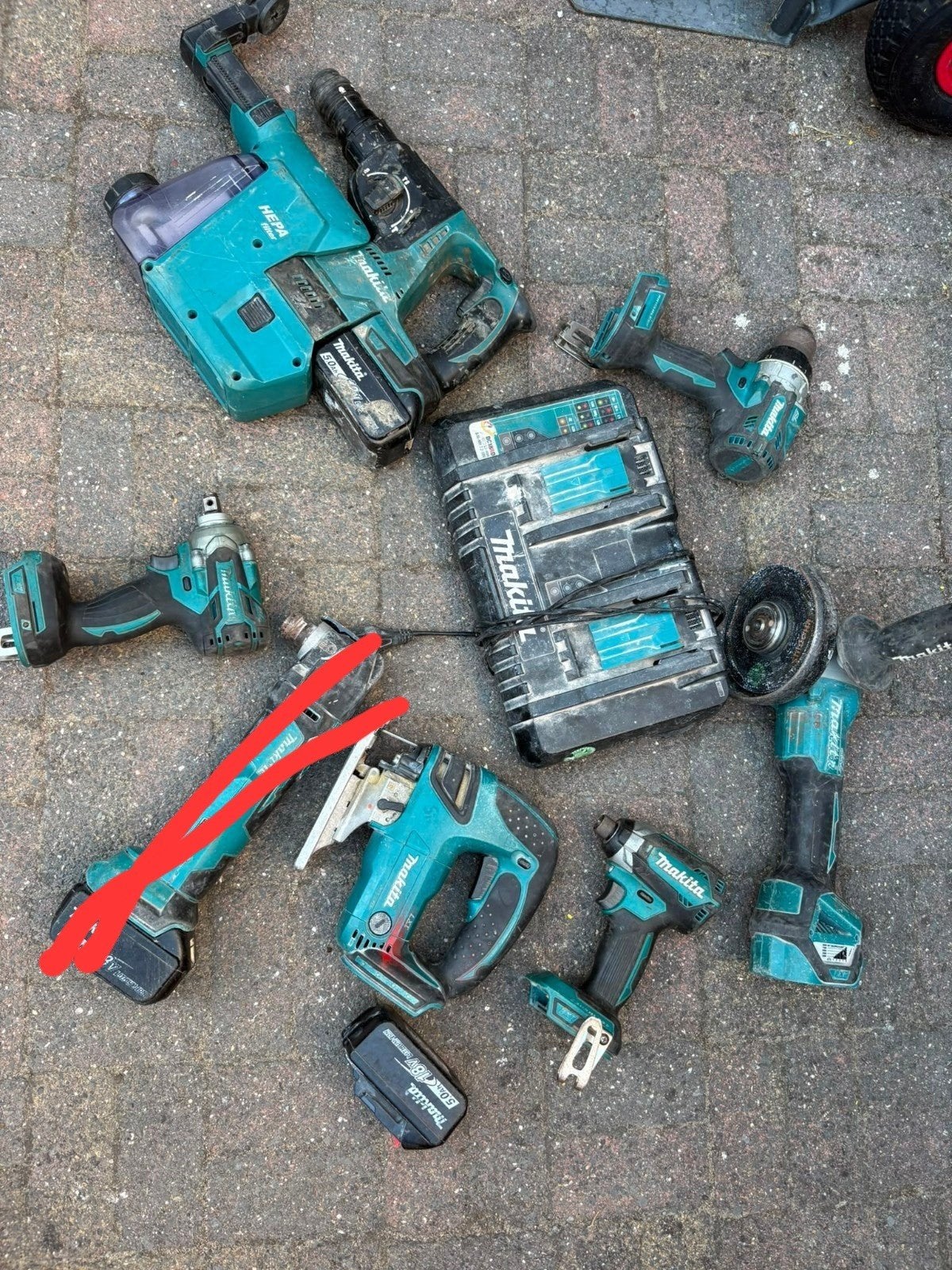 makita gereedschap set op accu., Ophalen of Verzenden, Boormachine