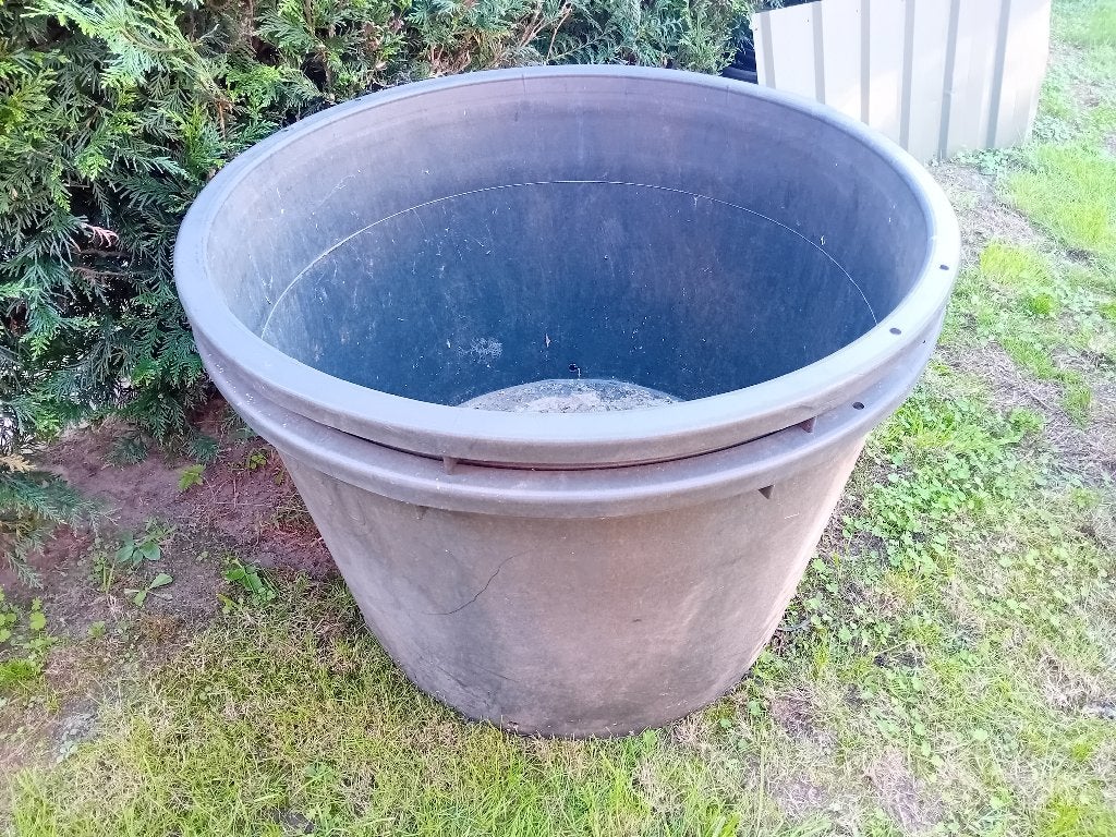 2x 230 liter kuip, Tuin en Terras, Ophalen, Kunststof, Gebruikt, Rond