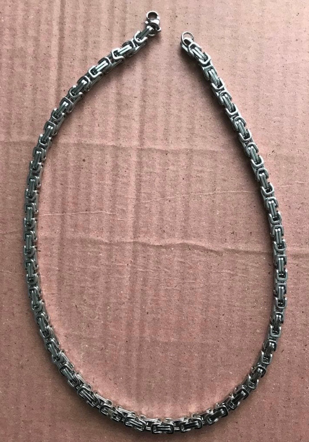 Koningsketting Tibet zilver massief 70 cm nieuw, Ophalen of Verzenden, Nieuw, Zilver, Overige materialen