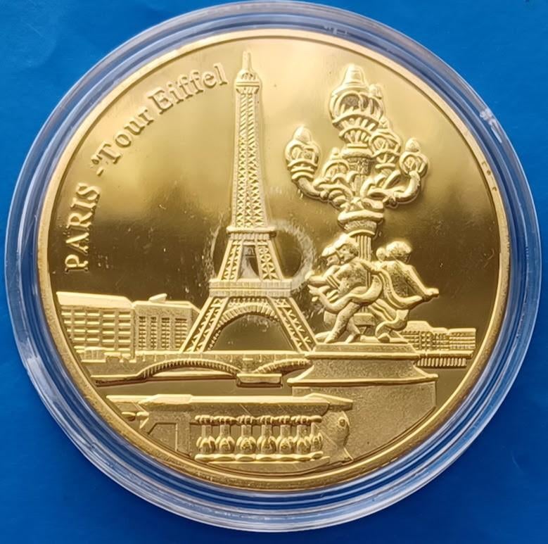 Toeristenpenning - Tour Eiffel, Exposition Universelle Paris, Verzenden, Overige materialen, Buitenland