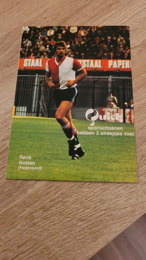 René Notten spelerskaart, Verzamelen, Sportartikelen en Voetbal, Ophalen of Verzenden, Zo goed als nieuw, Feyenoord, Spelerskaart