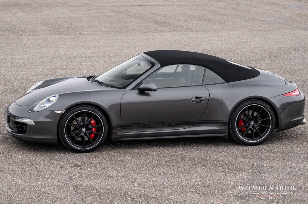 Porsche 911 Cabrio 3.8 Carrera 4S 73.000km (bj 2014), Auto's, Porsche, Automaat, Gebruikt, Zwart, 4 stoelen