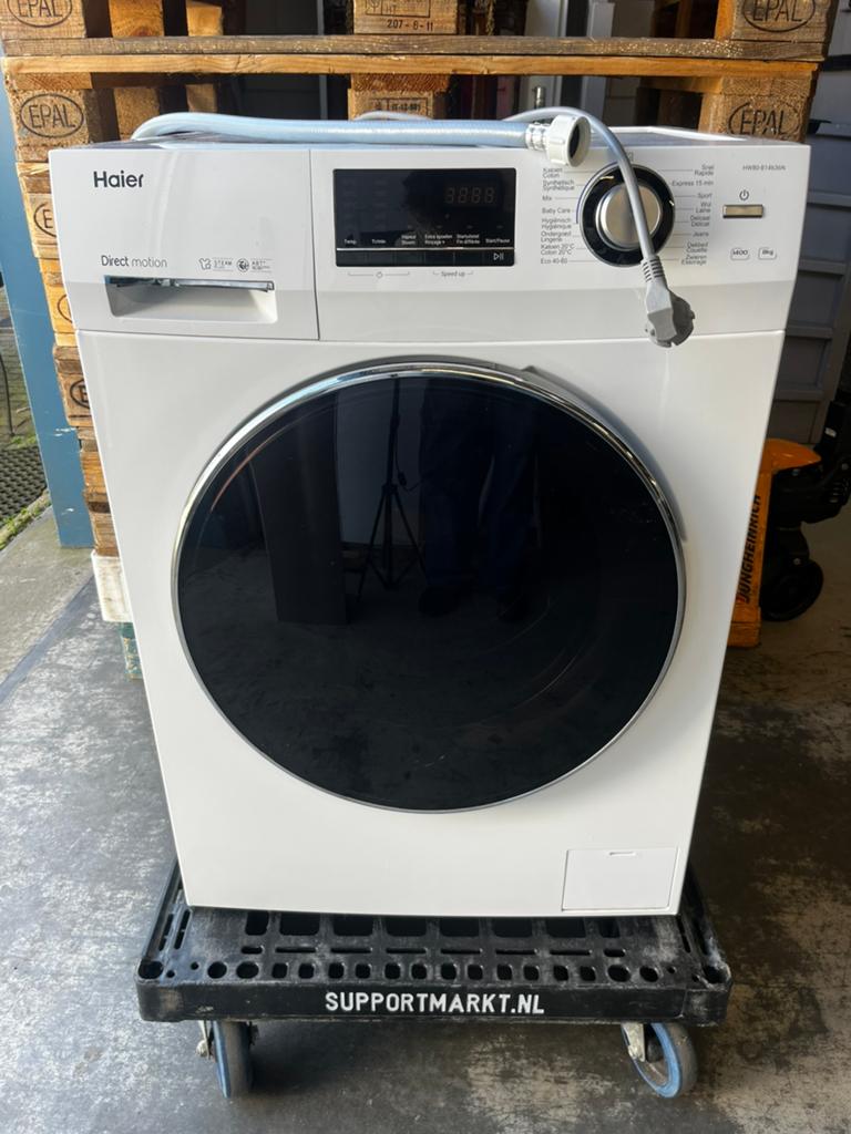 Haier HW80 wasmachine goed werkende wasmachine, Ophalen, 8 tot 10 kg, Zo goed als nieuw, Voorlader