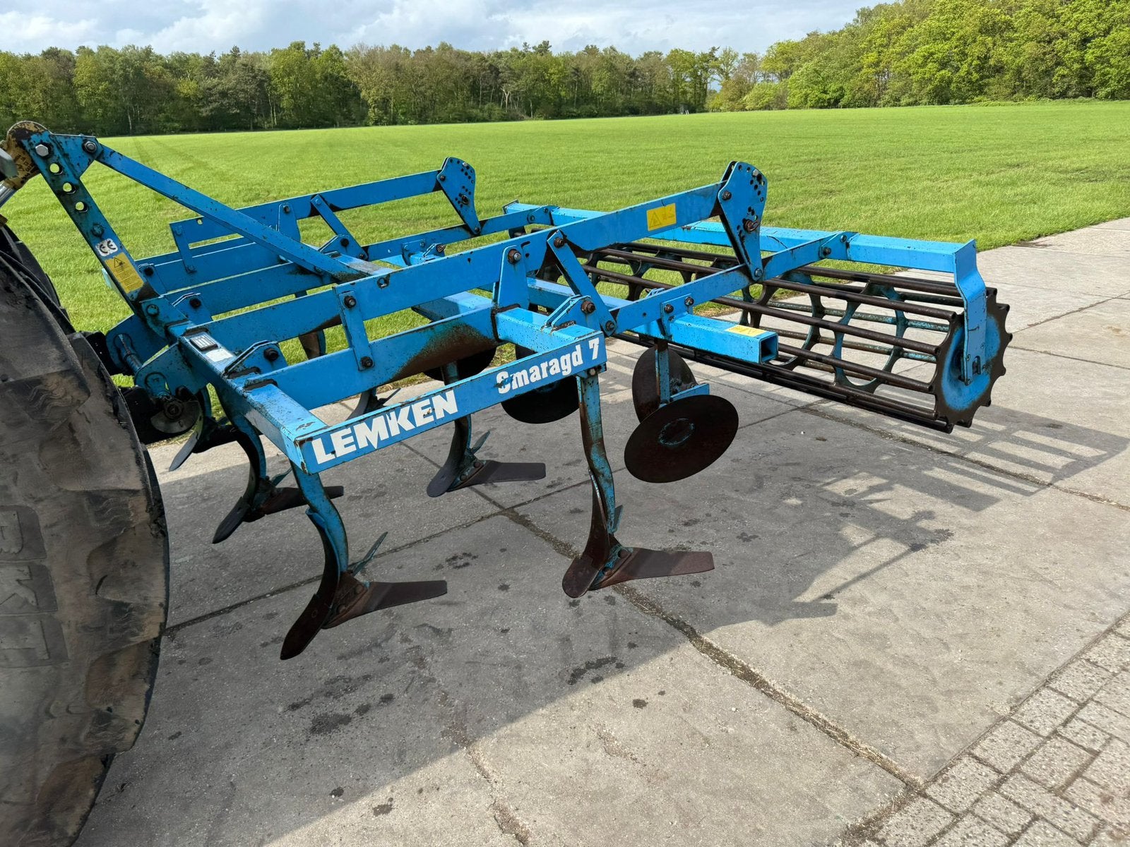 Cultivator Lemken vleugelschaar 3 meter evers schijveneg, Ophalen