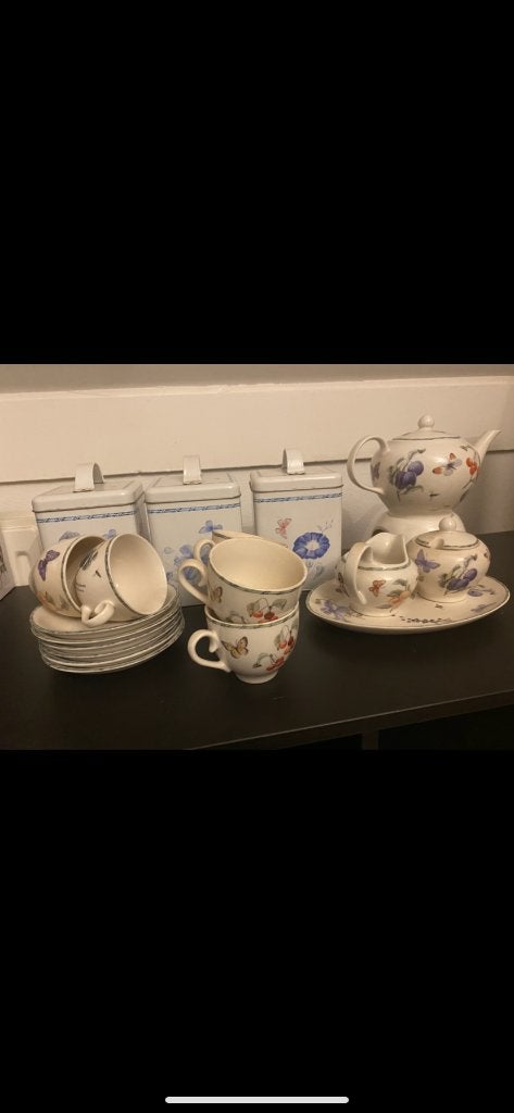 Marjolein bastin koffie en thee servies, Ophalen, Gebruikt, Overige stijlen, Kop(pen) en/of Schotel(s)