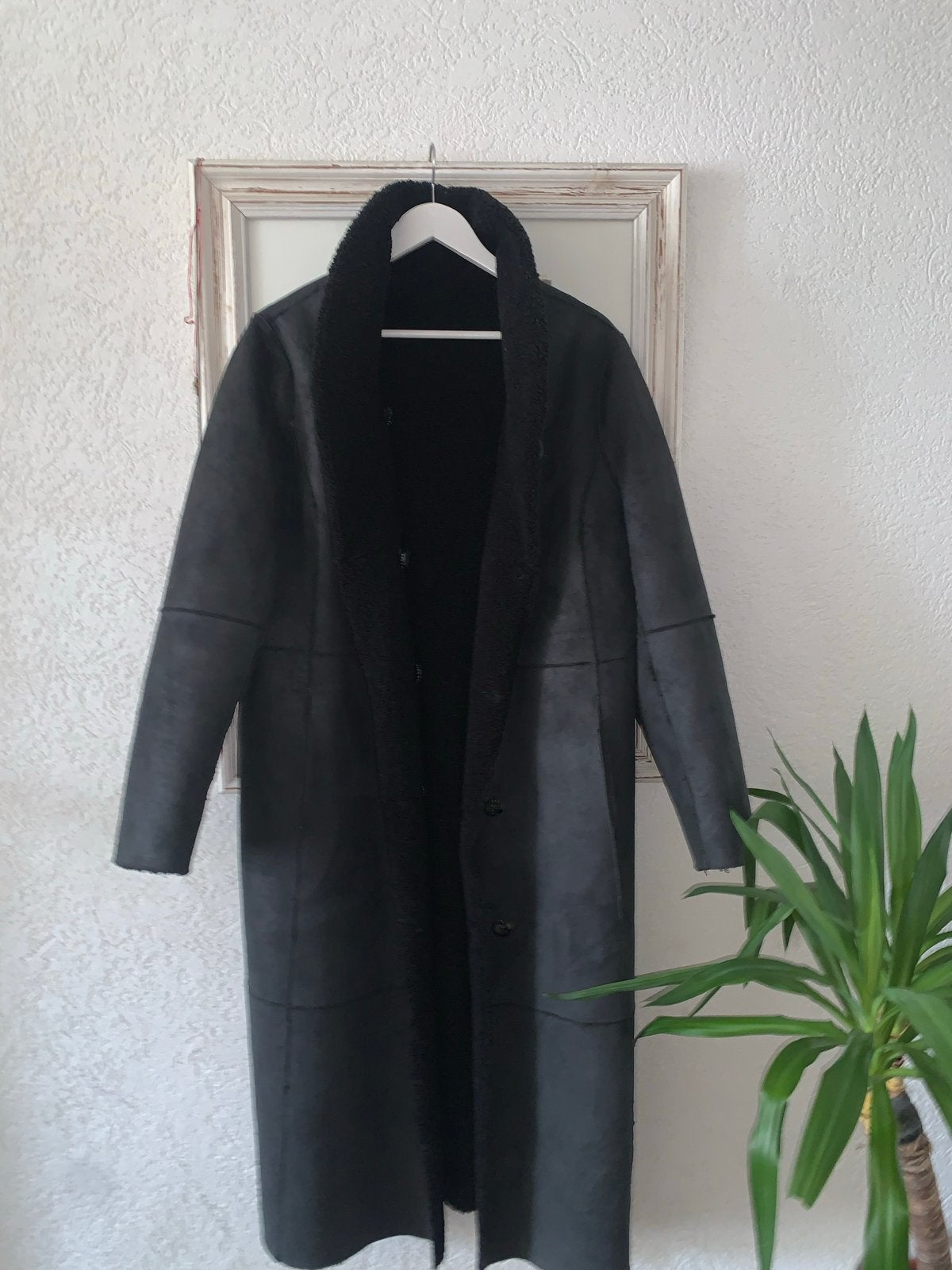 Beaumont Amsterdam Lange Zwarte Teddy Jas Maat 46, Ophalen of Verzenden, Zo goed als nieuw, Maat 46/48 (XL) of groter, Zwart