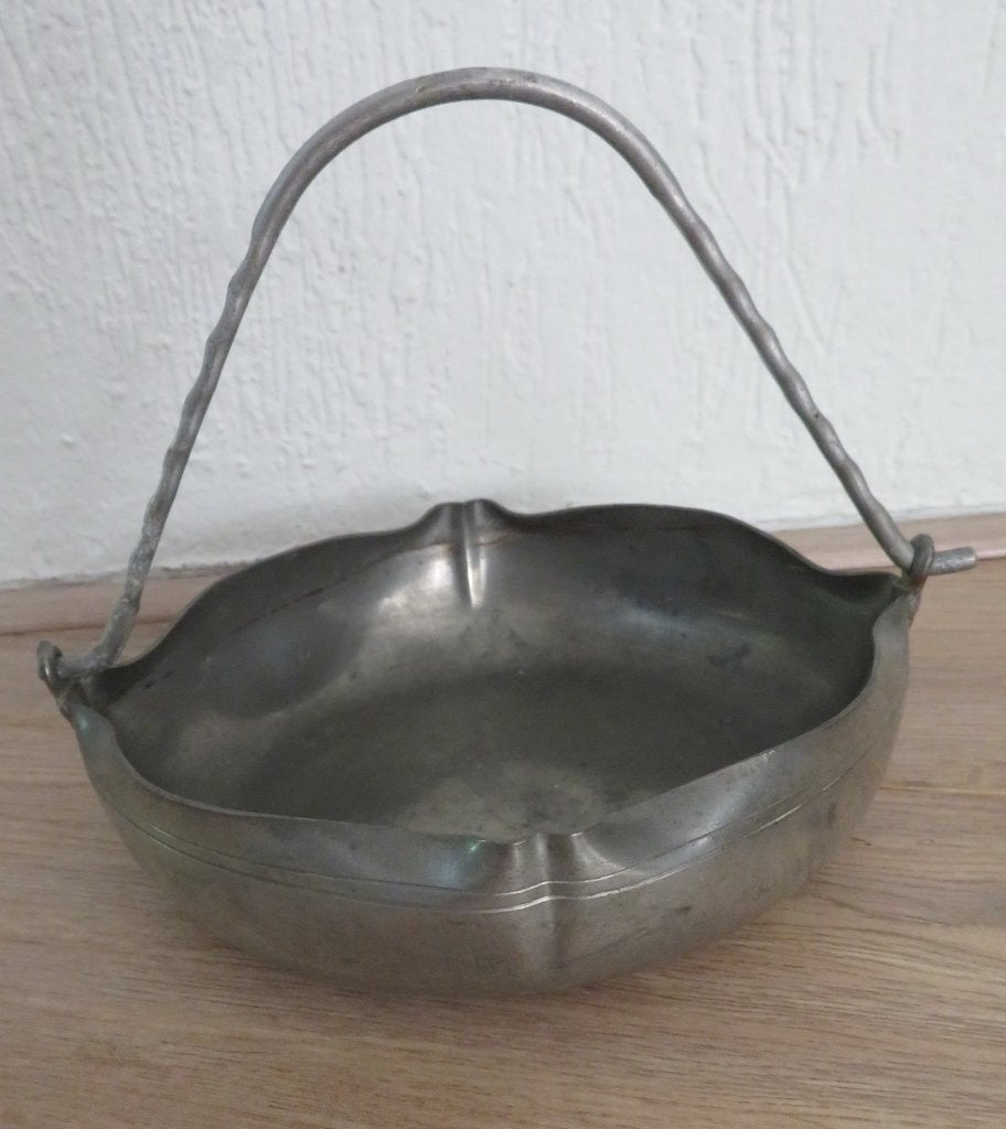 Bonbon Schaal met hengsel Tin Tiel Holland CK Jaren20, Antiek en Kunst, Ophalen of Verzenden