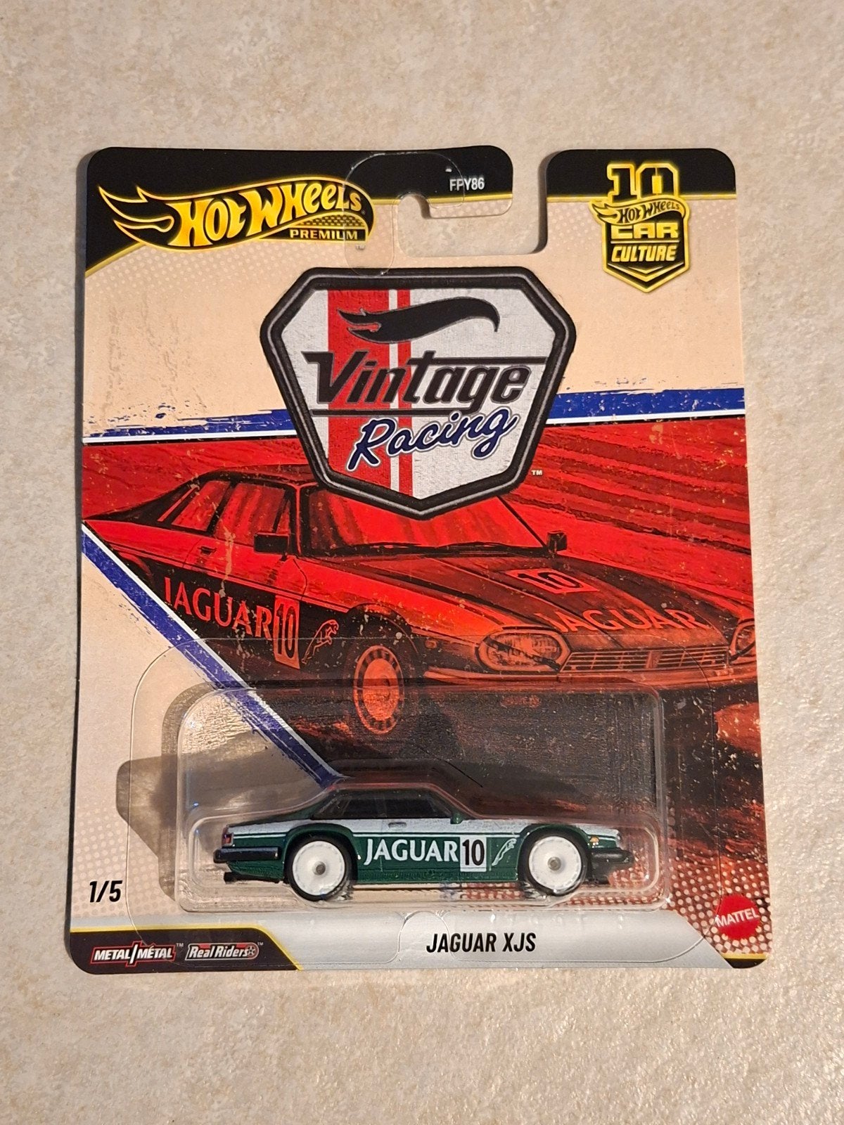 Hot Wheels Premium Jaguar XJS Vintage Racing 1/5, Ophalen of Verzenden, Nieuw, Auto