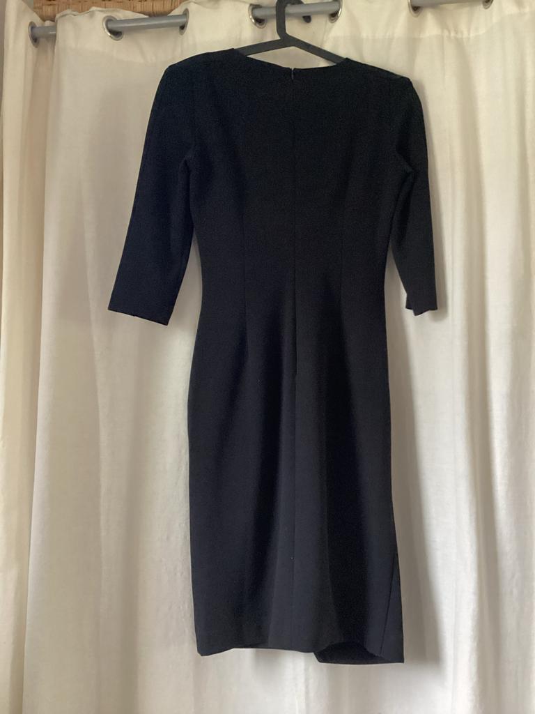 Stijlvolle Zwarte Jurk van S.T. Studio - Maat M, Kleding | Dames, Jurken, Maat 38/40 (M), Zwart, Ophalen of Verzenden, Zo goed als nieuw