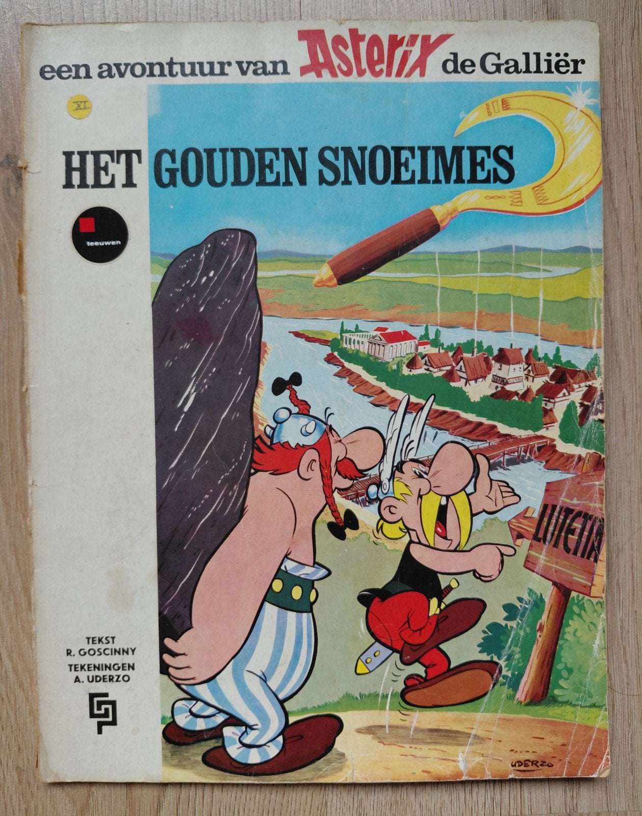 Asterix: Het Gouden Snoeimes - 1967, Boeken, Eén stripboek, Ophalen of Verzenden, Gelezen, R. Goscinny, A. Uderzo
