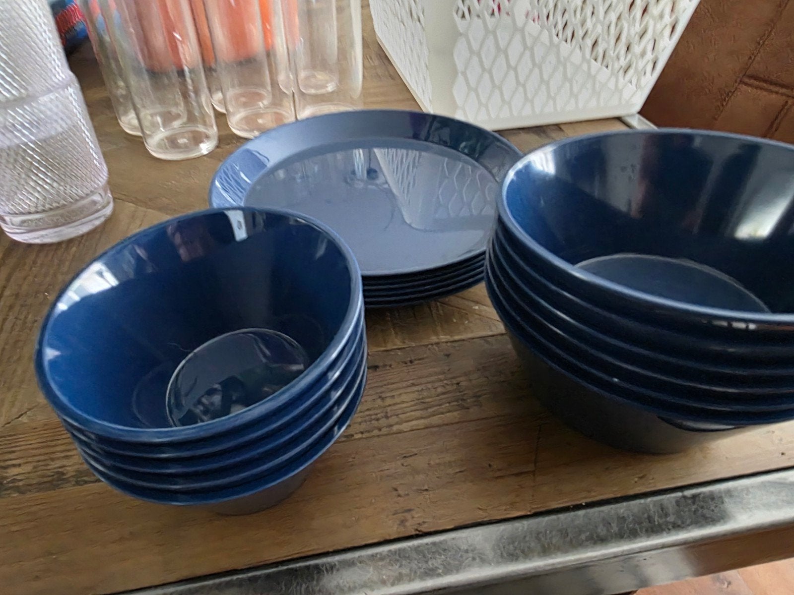 Kunststof servies en meer voor op de camping igs, Ophalen of Verzenden, Gebruikt