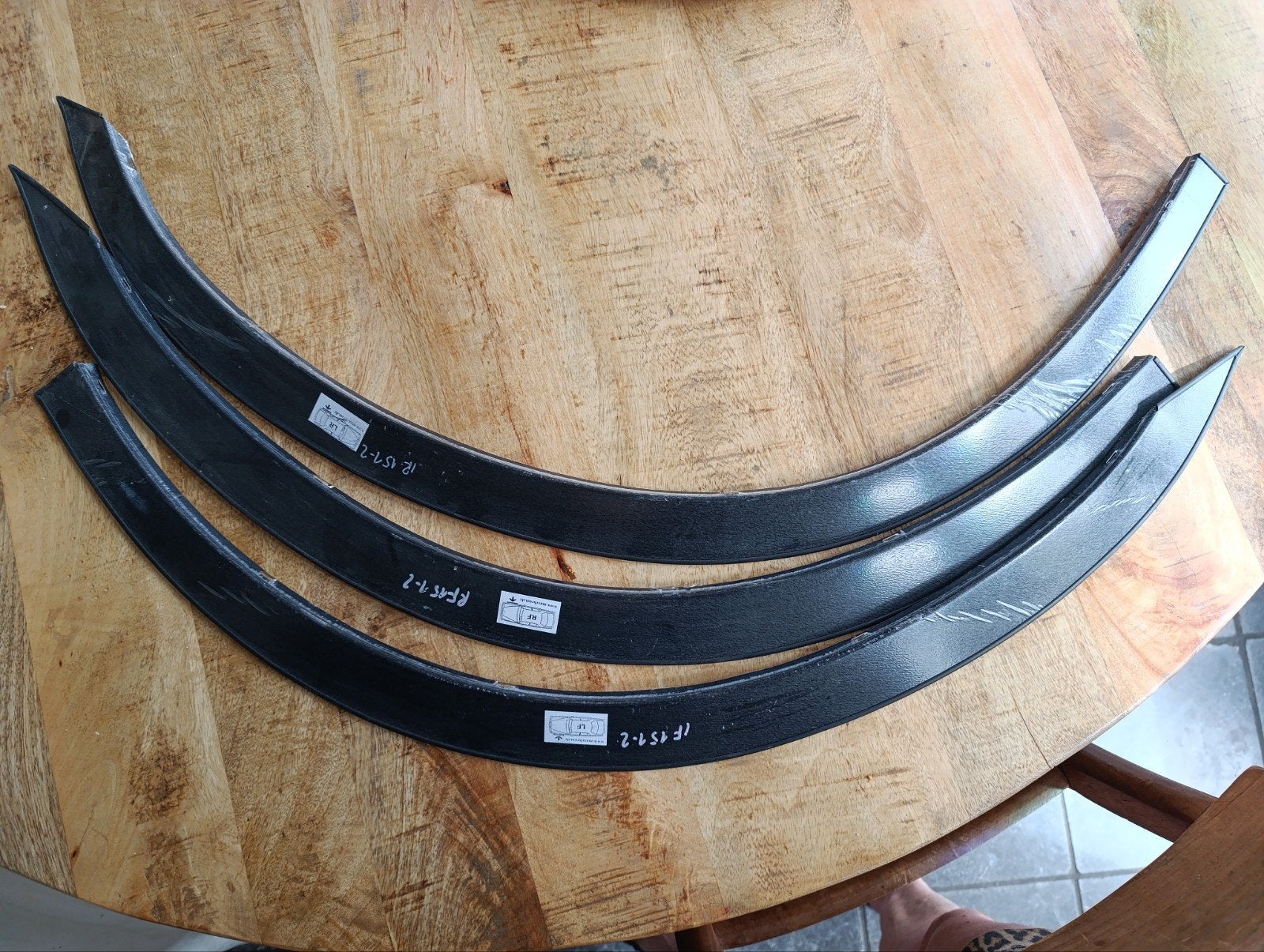 Spatbordranden set (3 stuks) voor auto's, Auto-onderdelen, Gebruikt, Ophalen of Verzenden, Spatbord, Universele onderdelen