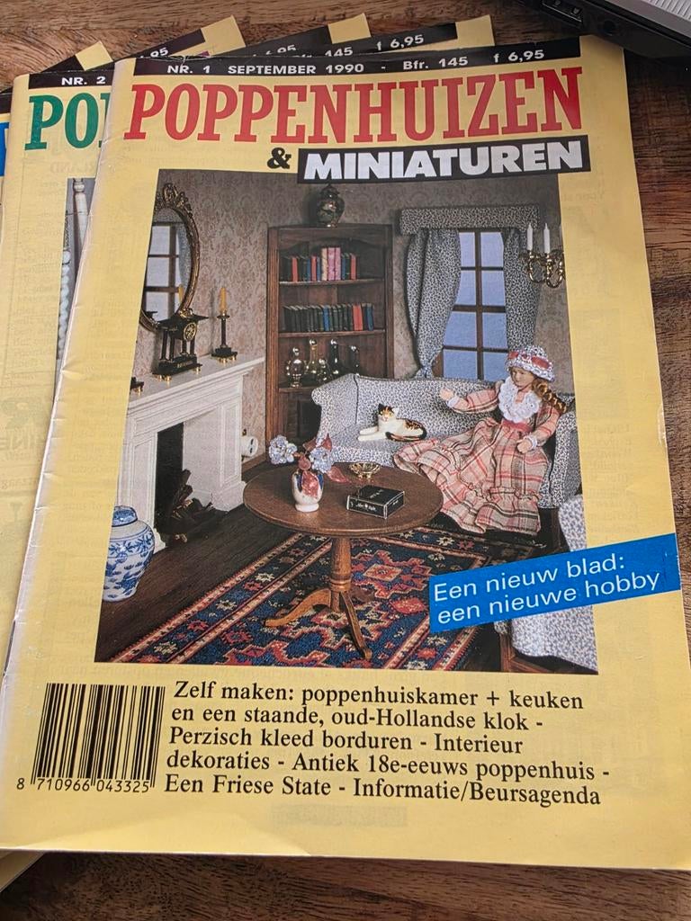 Poppenhuizen & Miniaturen tijdschriften nr. 1 t/m 12, Verzamelen, Poppenhuizen en Toebehoren, Ophalen of Verzenden, Zo goed als nieuw