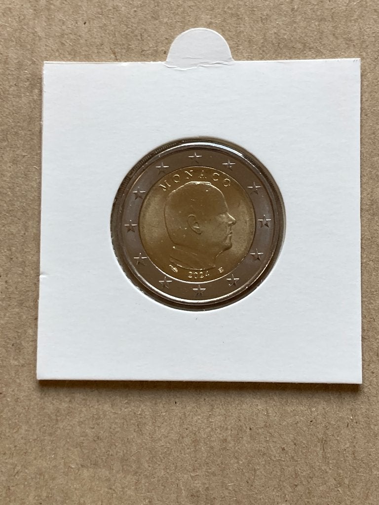 (34) 2 Euro Monaco 2024. Prins Albert. UNC., Postzegels en Munten, Munten | Europa | Euromunten, Ophalen of Verzenden, Monaco