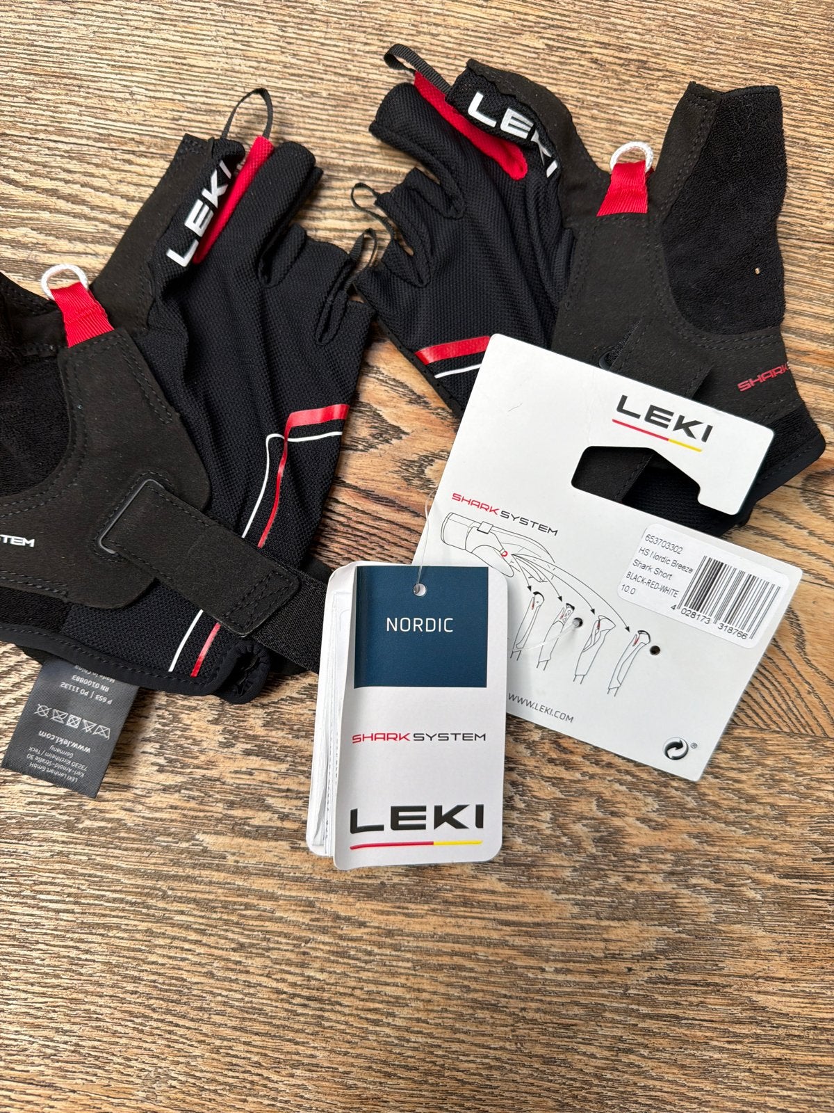 Leki Nordic Breeze Shark Short Handschoenen - Maat 10, Overige merken, Verzenden, Overige typen, Nieuw