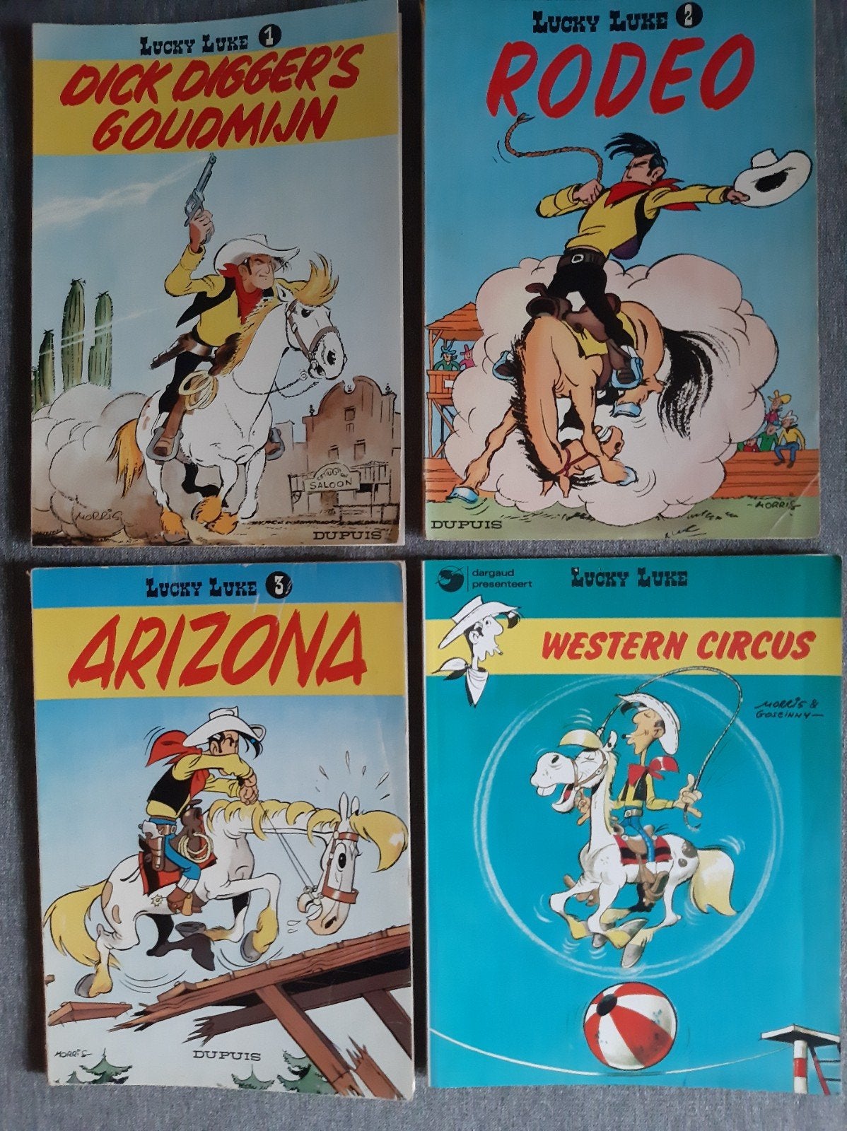 Lucky Luke, Eén stripboek, Ophalen of Verzenden, Gelezen, Morris & Goscinny