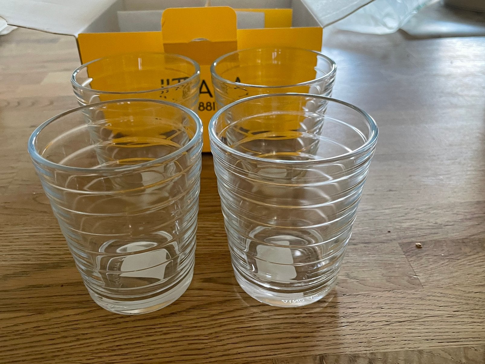 4 nieuwe glazen Iittala Aino Aalto (220ml), Huis en Inrichting, Glas of Glazen, Overige merken, Nieuw, Ophalen of Verzenden