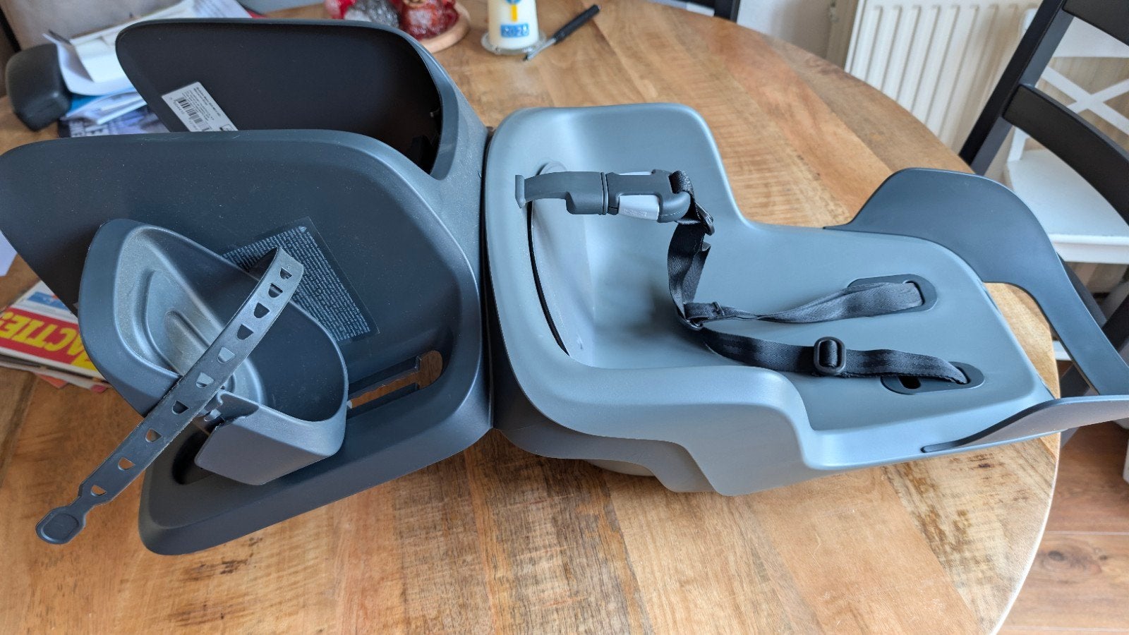 Bobike Maxi GO MIK HD Achterzitje Macaron Grey, Ophalen, Achterzitje, Voetsteuntjes, 9 t/m 18 kg