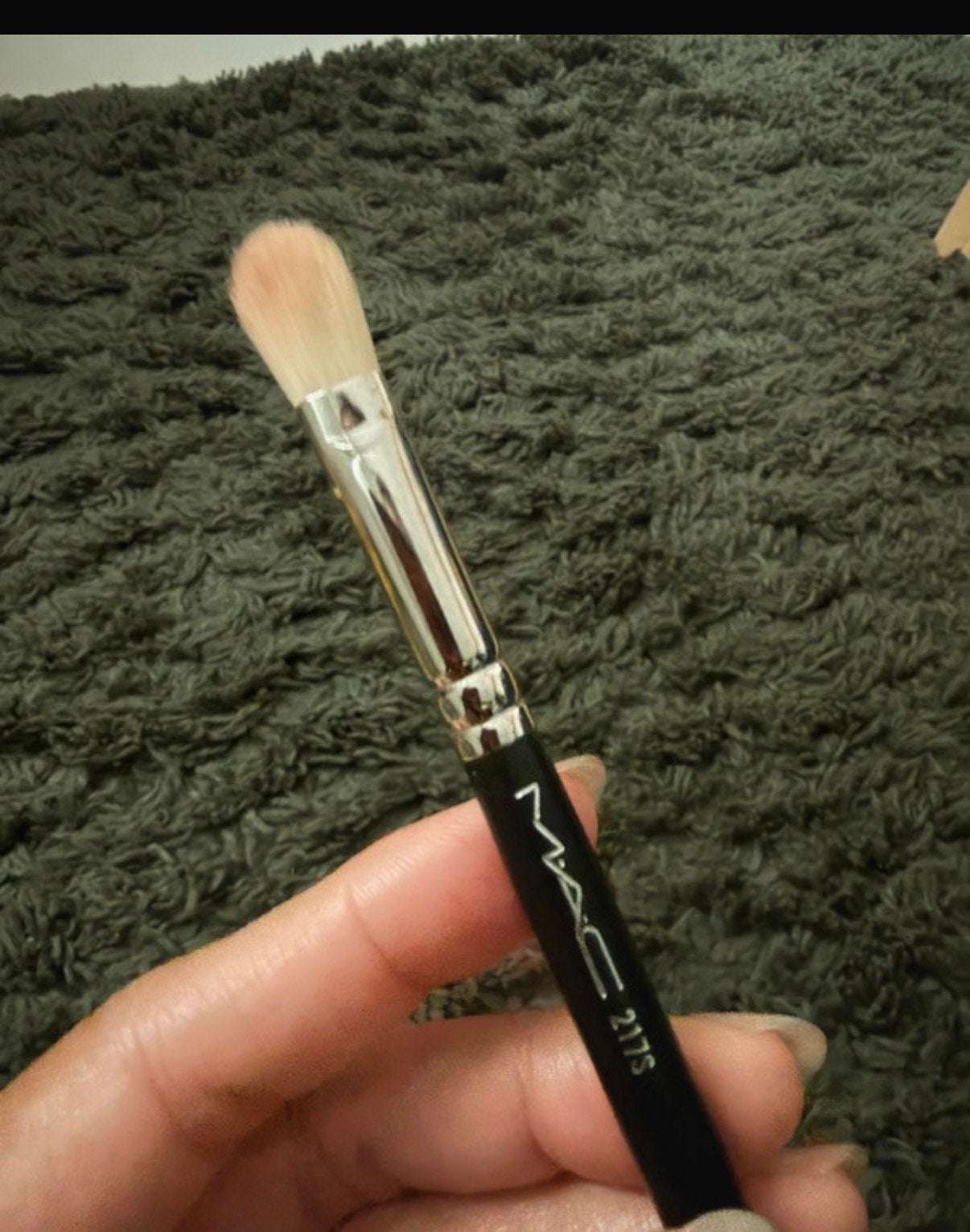 Make up Mac brush 217s- Zgan, Ophalen, Ogen, Zwart, Zo goed als nieuw
