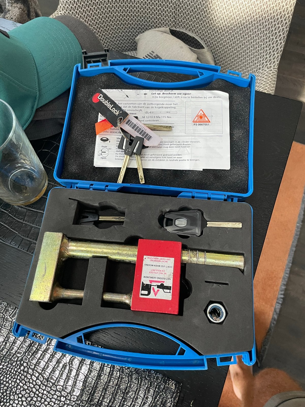 DoubleLock Disselslot voor aanhanger/caravan, Ophalen of Verzenden, Gebruikt