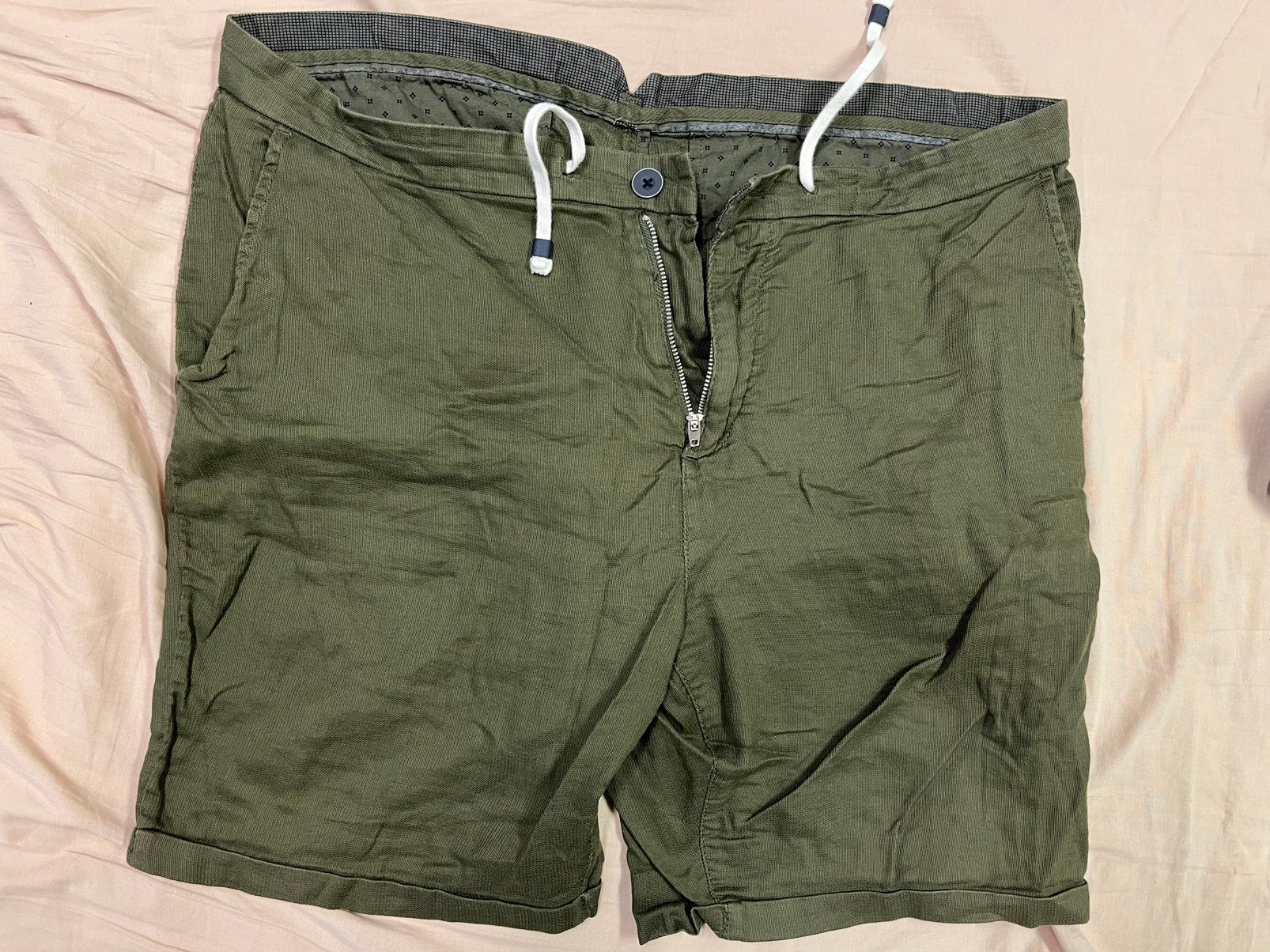 Zara Man Korte Broek - Groen (Maat L), Ophalen of Verzenden, Gedragen, Maat 52/54 (L), Groen