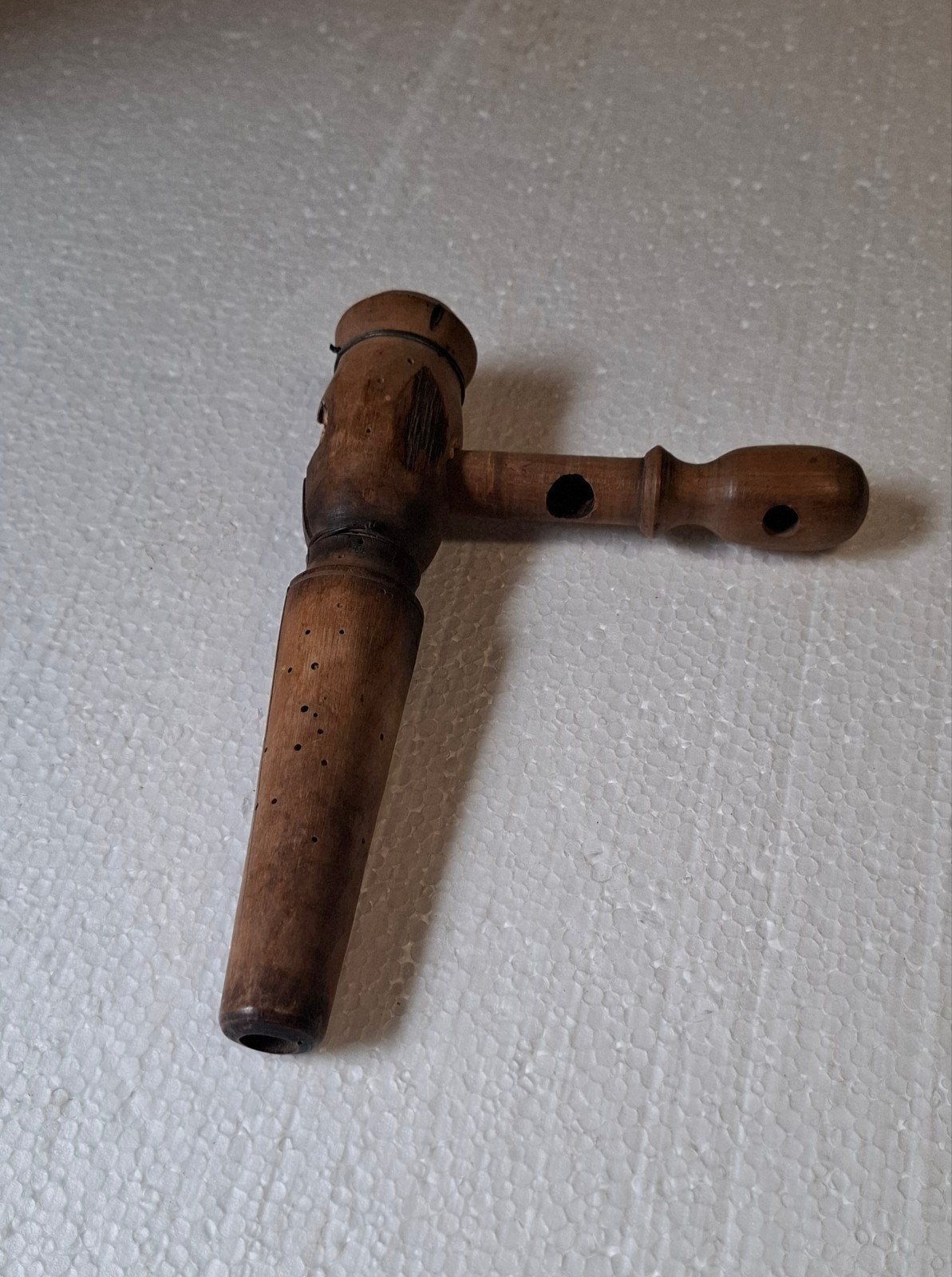 Antieke houten tapkraan voor wijnvat, Antiek en Kunst, Ophalen of Verzenden