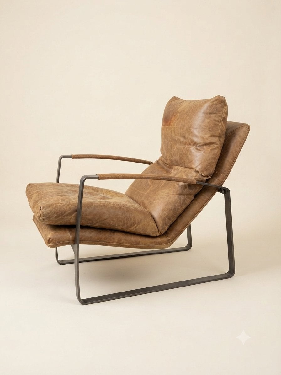 2x Eleonora ‘Lex’ armchair / relax fauteuil bruin leer, Ophalen, Gebruikt, Nvt, Nvt
