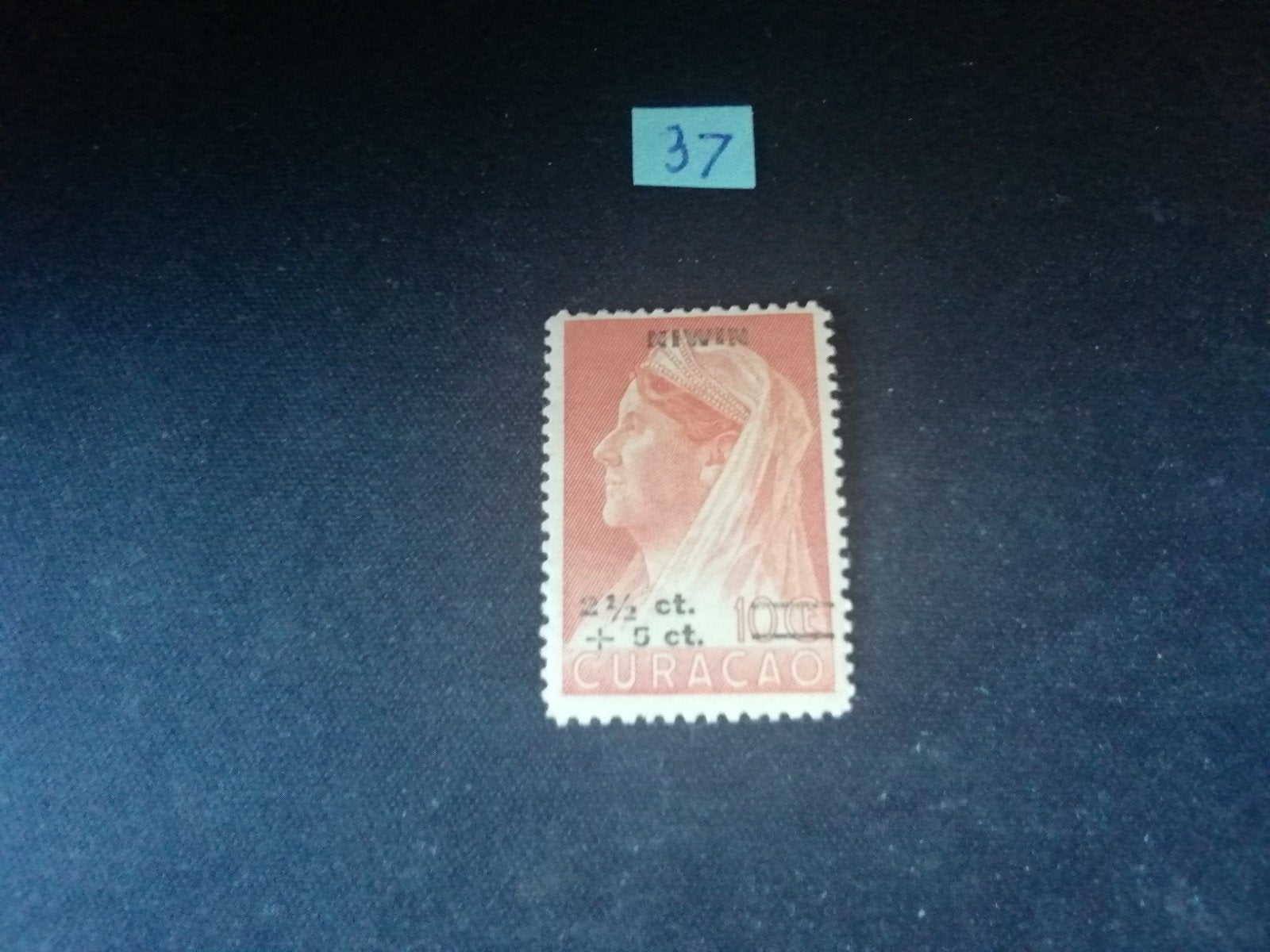 CURAÇAO NIWIN-ZEGEL NR 183 ONGEBRUIKT MET ORGINELE GOM, Ophalen of Verzenden, Postfris