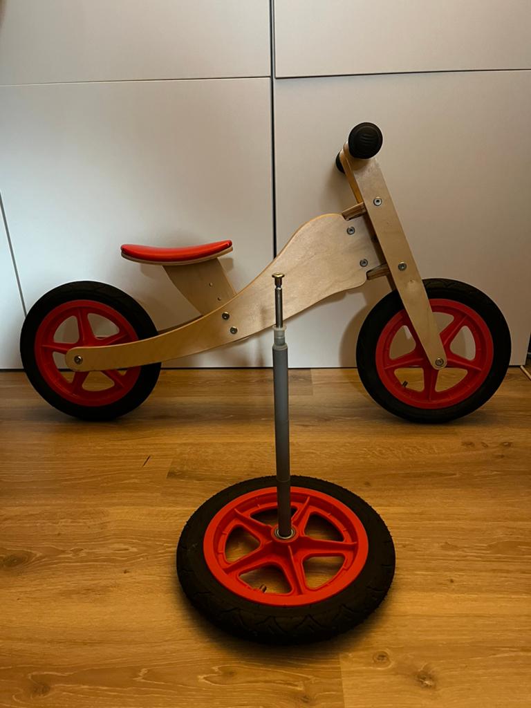 Loopfiets hout Geuther, 2- of 3 wieler., Ophalen, Zo goed als nieuw, Loopfiets