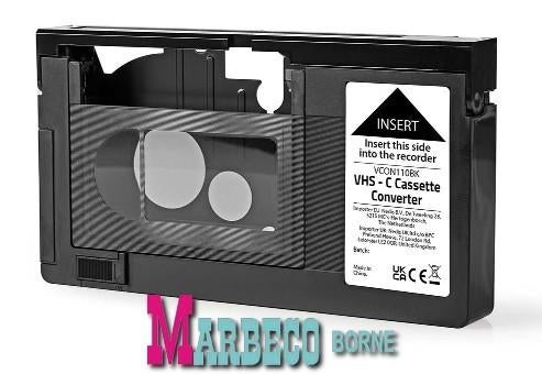VHS-C adapter cassette, VHS-C Converter, gemotoriseerd, Audio, Tv en Foto, Nedis, Nieuw, Info@marbeco.nl, Ophalen of Verzenden
