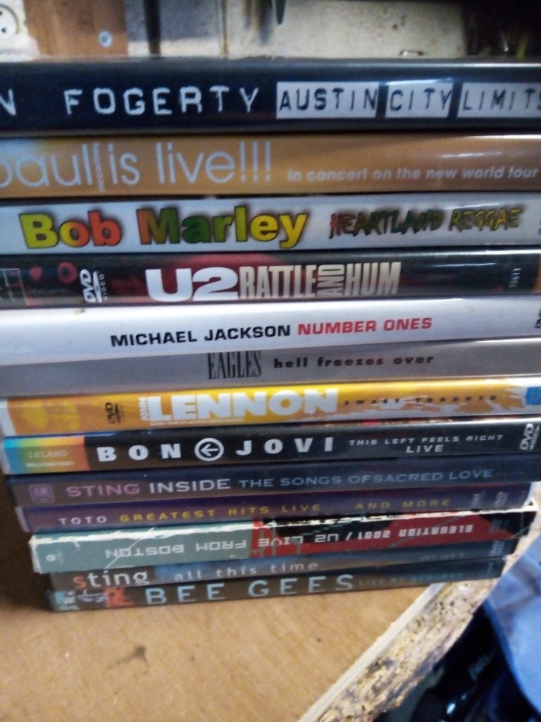 Muziek dvd s ( 13 voor 10 euro ) in Uitgeest, Alle leeftijden, Ophalen of Verzenden, Zo goed als nieuw