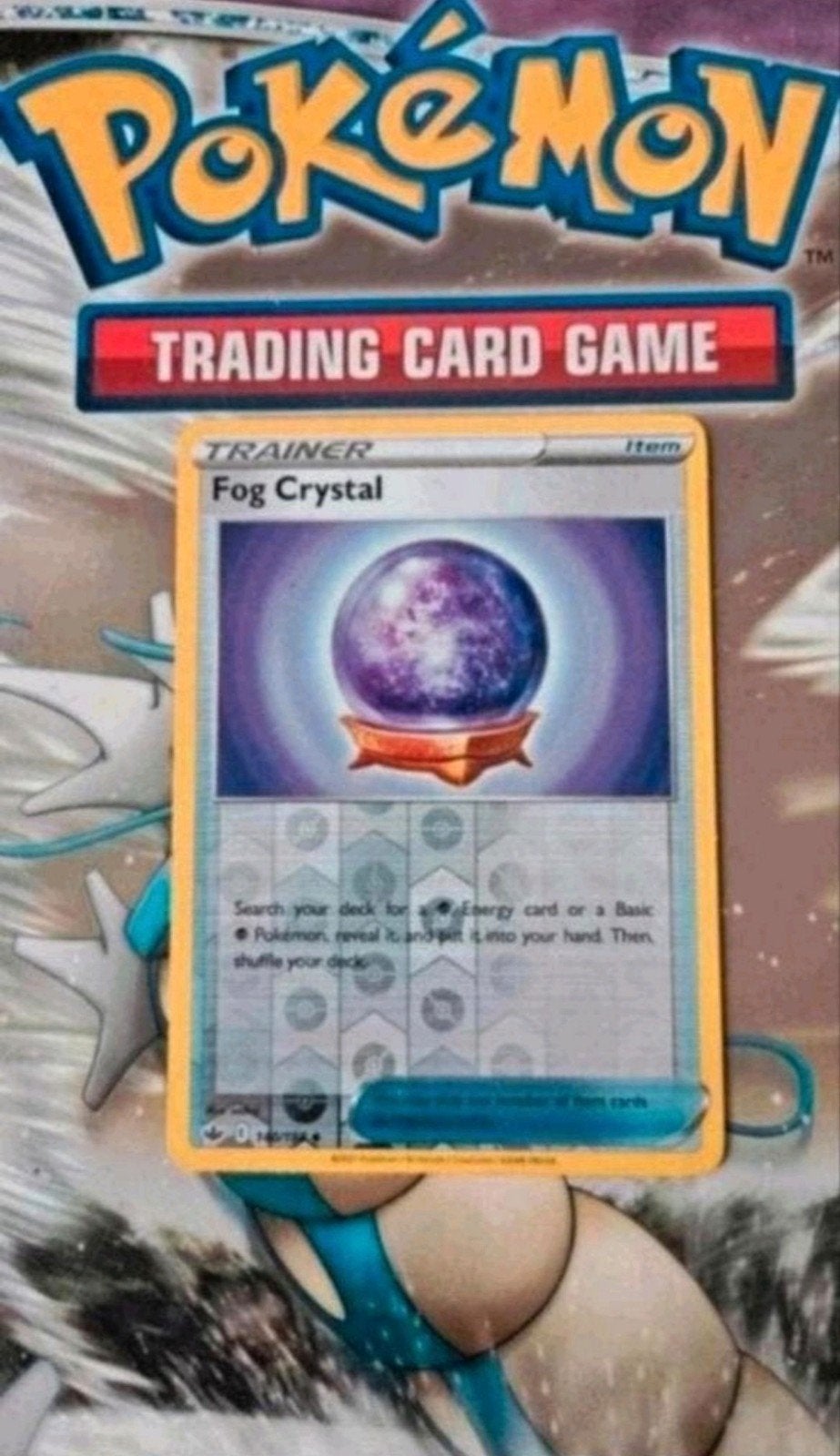Fog crystal 140/198 SWSH Chilling Reign reverse holo pokemon, Ophalen of Verzenden, Zo goed als nieuw, Losse kaart, Foil