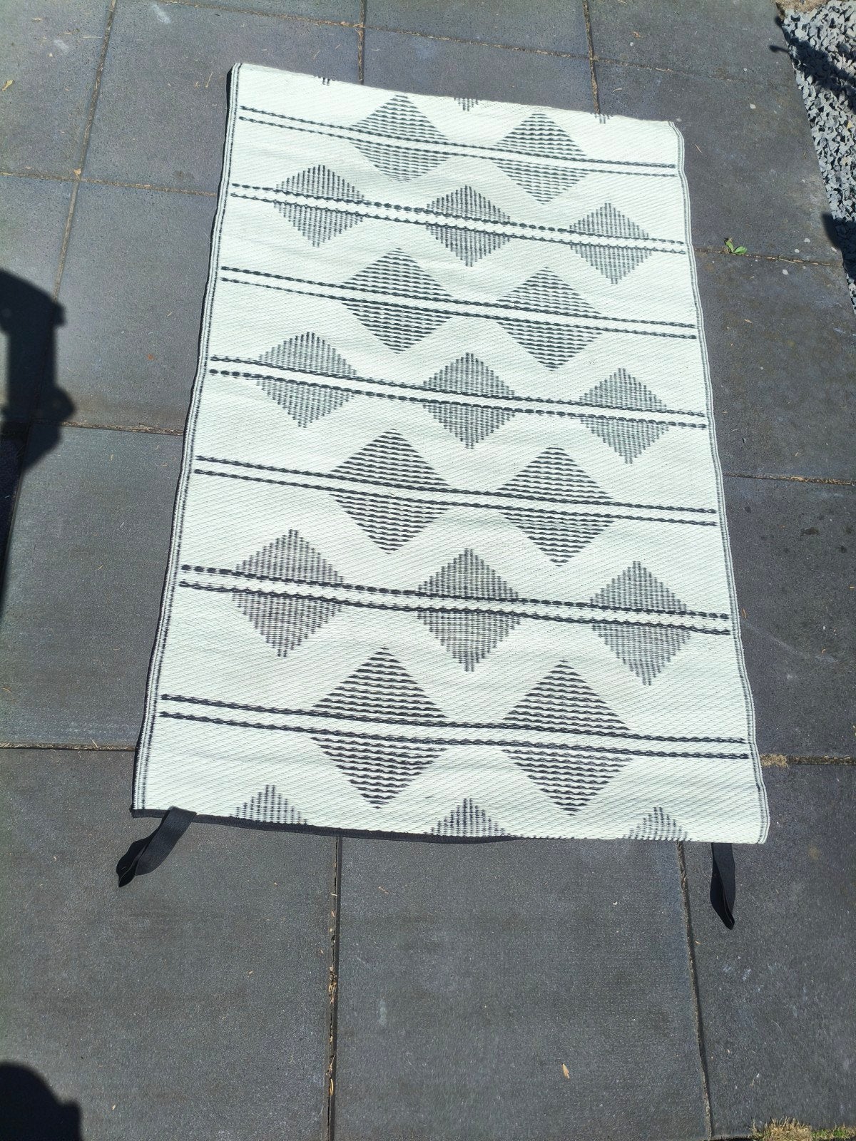 Buitenkleed camping camper tuin 90x140cm, Gebruikt, 100 tot 150 cm, Modern, Geometrisch, 50 tot 100 cm