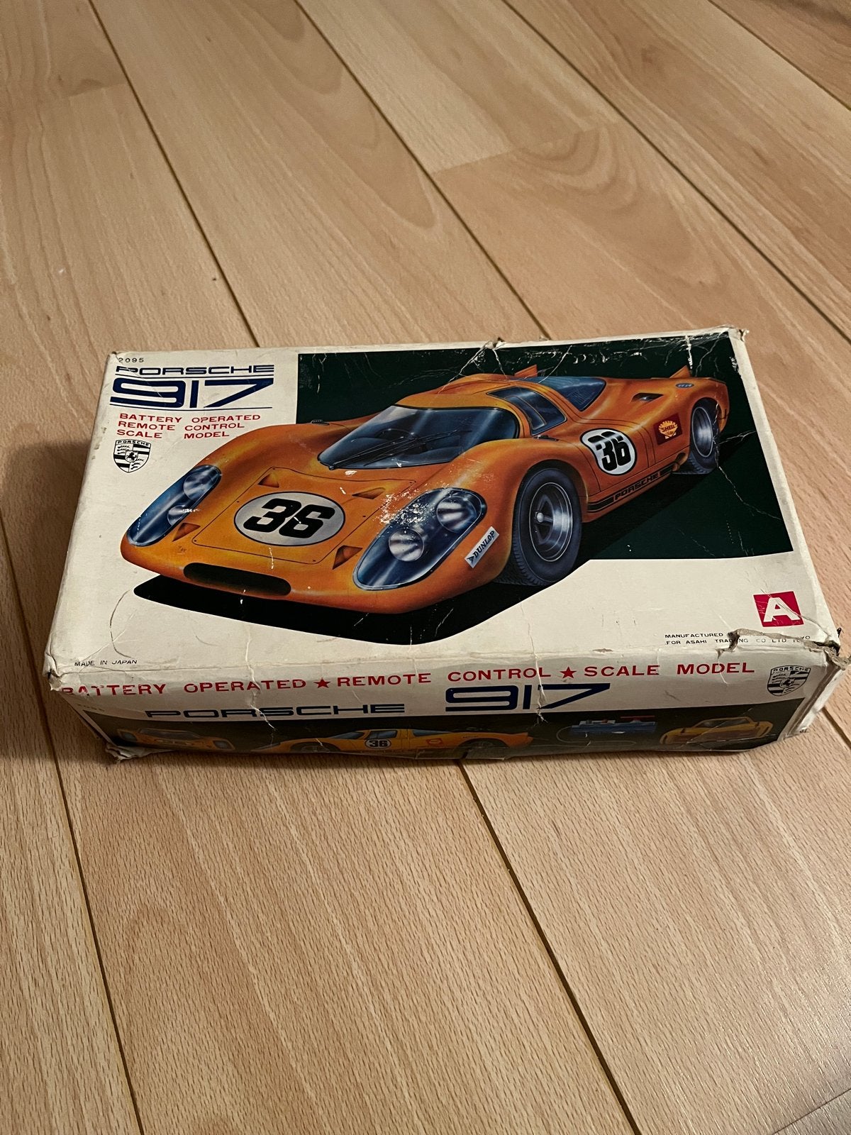 Vintage Porsche 917 RC Auto - Schaalmodel met Afstandsbedien, Elektro, Gebruikt, Ophalen of Verzenden, Auto onroad