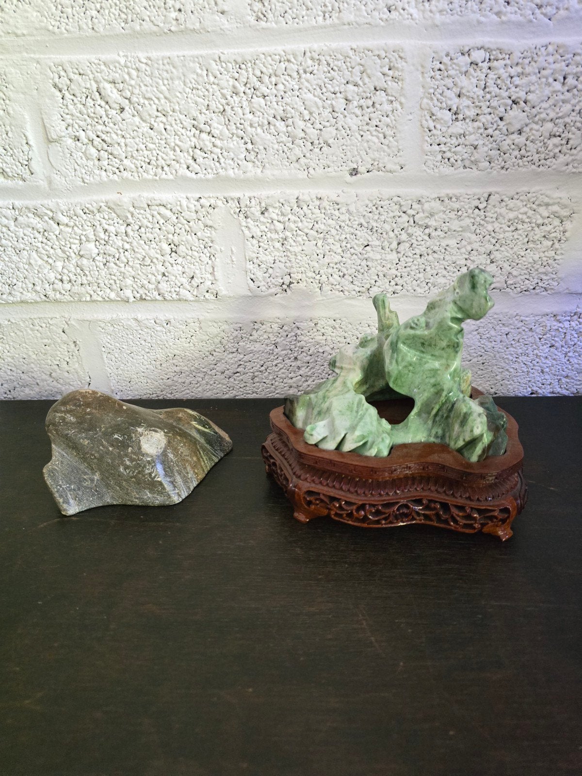 chinese jade scholar rocks, Antiek en Kunst, Ophalen of Verzenden, Natuurlijk materiaal
