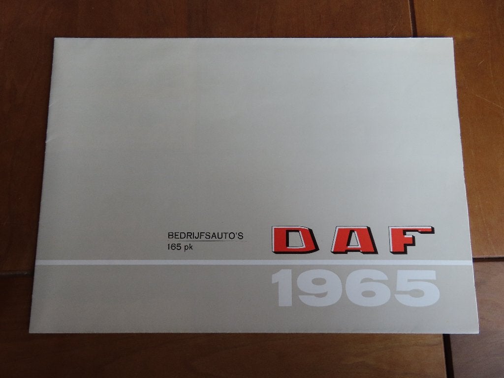 Folder DAF bedrijfsauto's 165 PK Torpedo + frontstuur 1965, Ophalen of Verzenden, Zo goed als nieuw, Overige merken, DAF