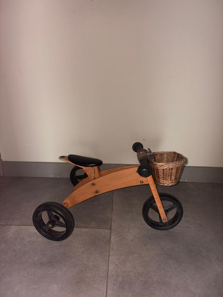Houten Loopfiets, Kinderen en Baby's, Speelgoed | Buiten | Skelters, Ophalen of Verzenden, Zo goed als nieuw, Overige merken