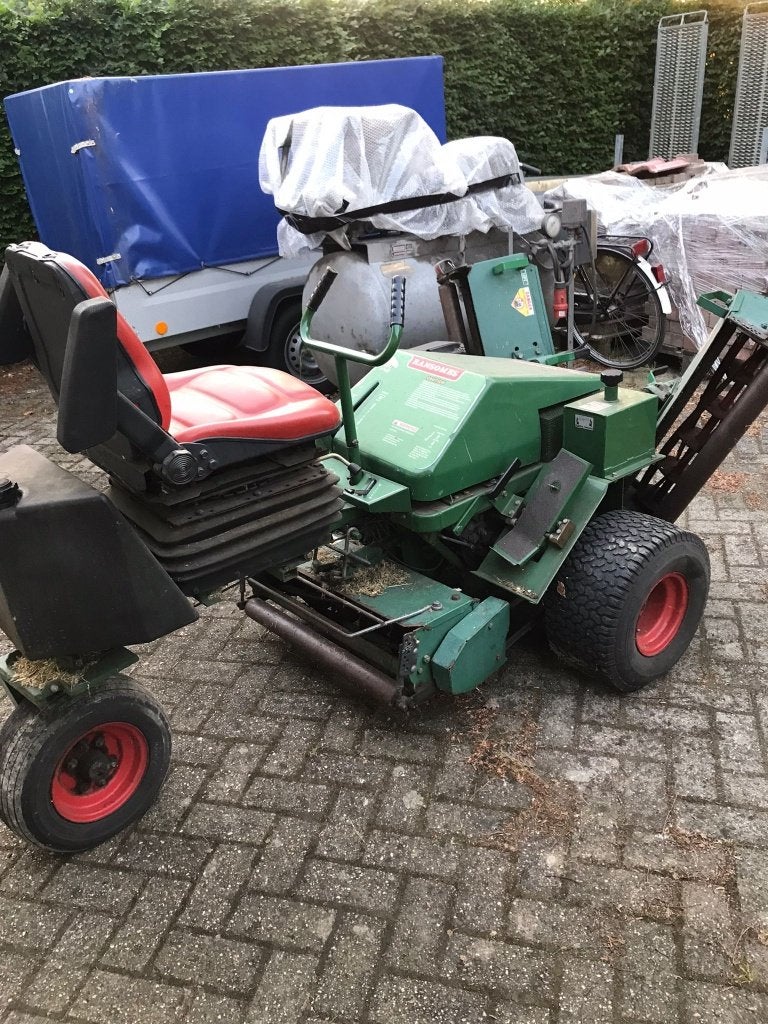 ransomes kooimaaier, Ophalen, Gebruikt, Elektrische starter, Benzine-grasmaaier