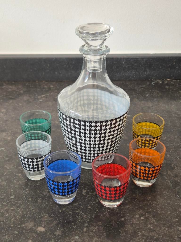 Vintage likeursetje, Ophalen of Verzenden, Zo goed als nieuw, Borrel- of Shotglas