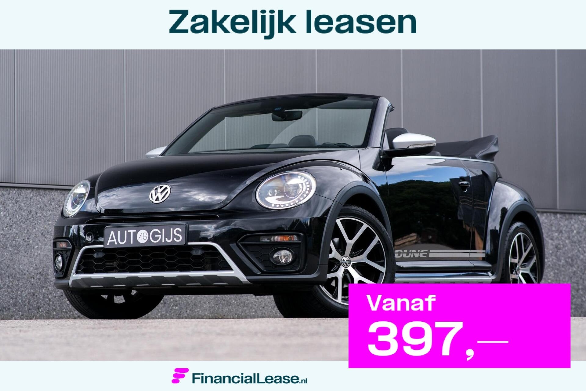 Volkswagen Beetle Cabriolet 1.4 TSI Dune | Camera | Leder |, Dealer onderhouden, Gebruikt, 4 cilinders, 4 stoelen
