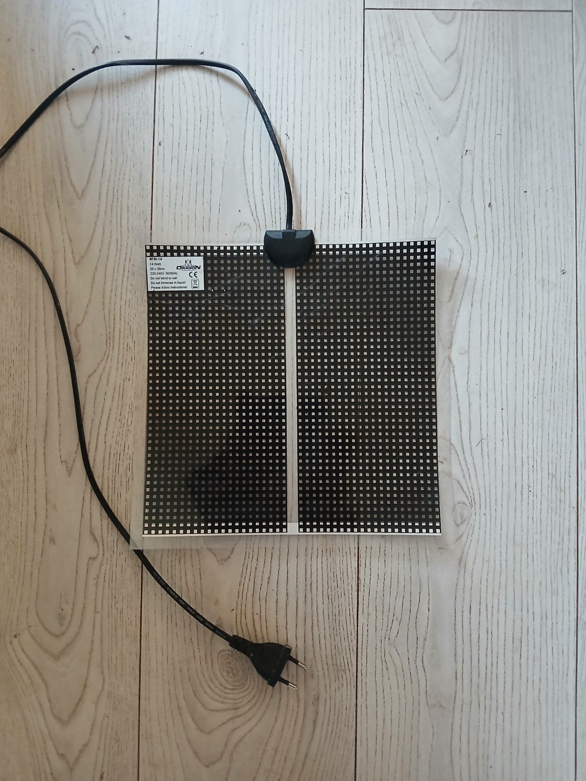 warmtemat 14 watt 28x28 cm, Ophalen of Verzenden, Gebruikt